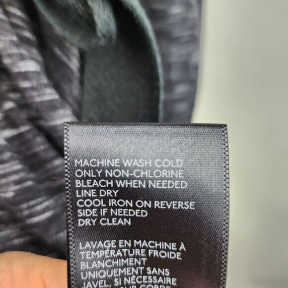 Anthropologie Saturday Sunday Womens Mini Dress Size Small Gray Tie Waist Office - Picture 6 of 8